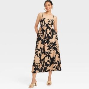 NWT Target brand beautiful women’s midi dress. Size large